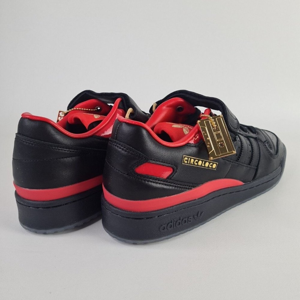 Adidas Circoloco Forum Low Shoes Classic Black Red Men - Picture 4 of 11